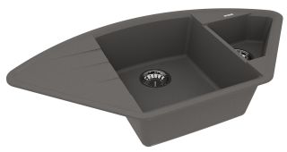 Кухонная мойка Lemark Irkana 980 9910047 серый шёлк